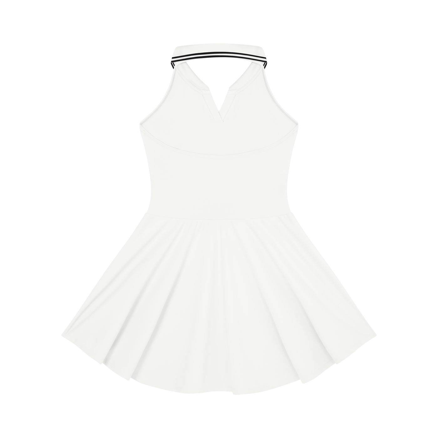 Flame On Women's Collared Halter A-Line Tennis Dress