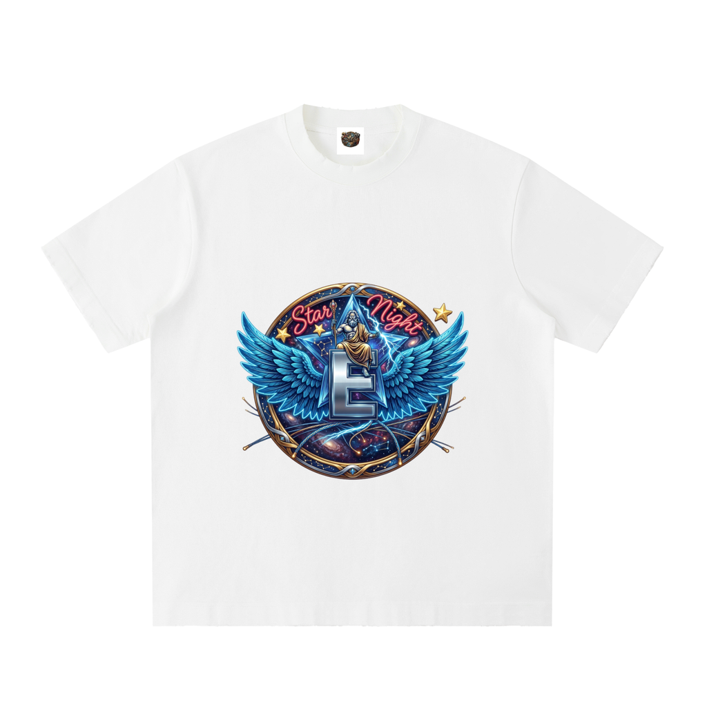 Zeus's Might Heavyweight Vintage Washed Frayed T-Shirt