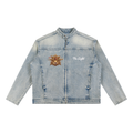 Walking on Water Vintage Wash Zip Denim Jacket