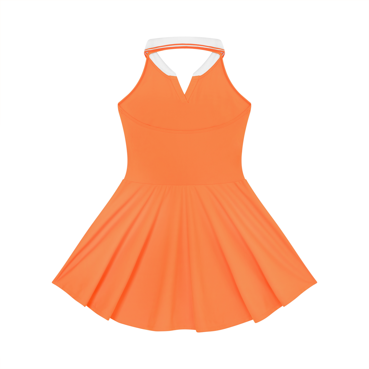 Flame On Women's Collared Halter A-Line Tennis Dress