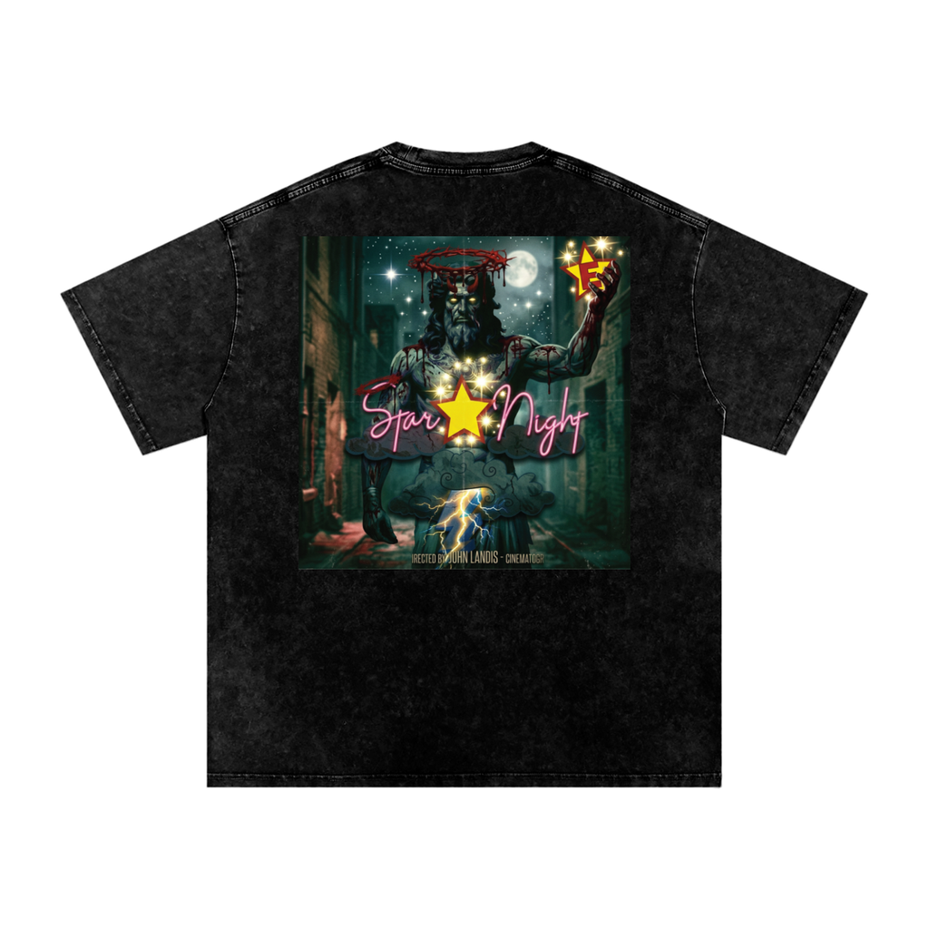 Zeus's Star Snow Washed Oversized T-Shirt