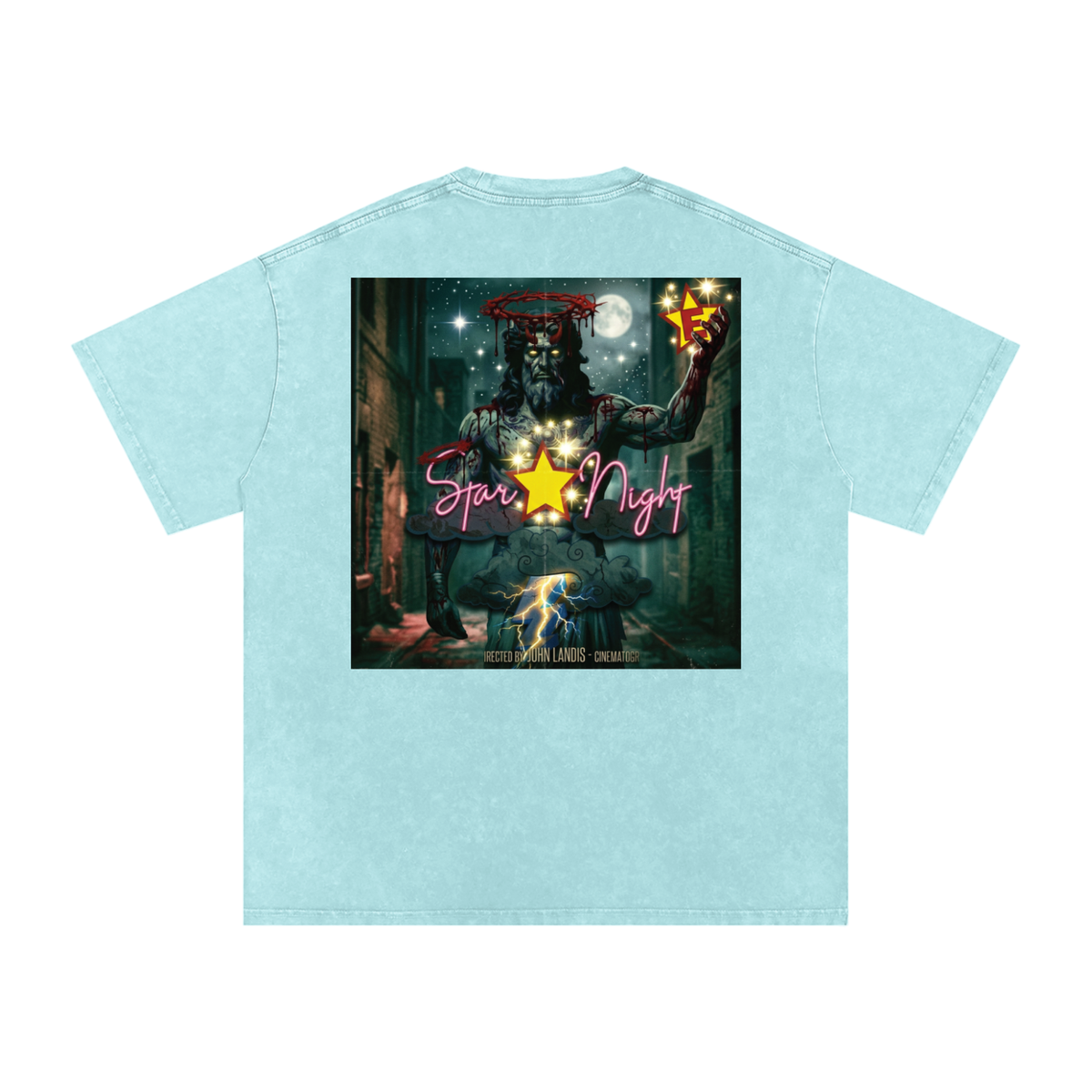 Zeus's Star Snow Washed Oversized T-Shirt