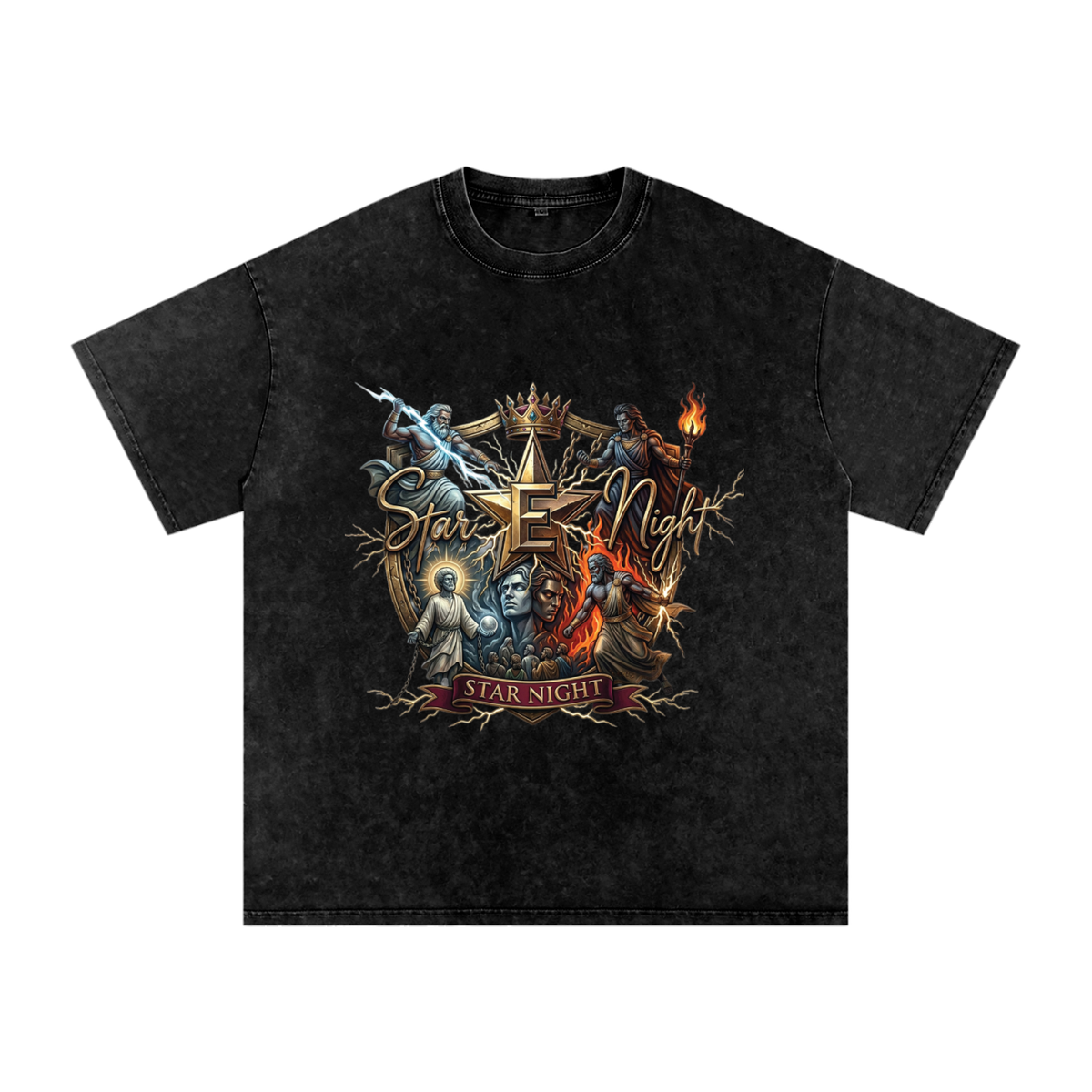 The Power of Christ Snow Washed Oversized T-Shirt