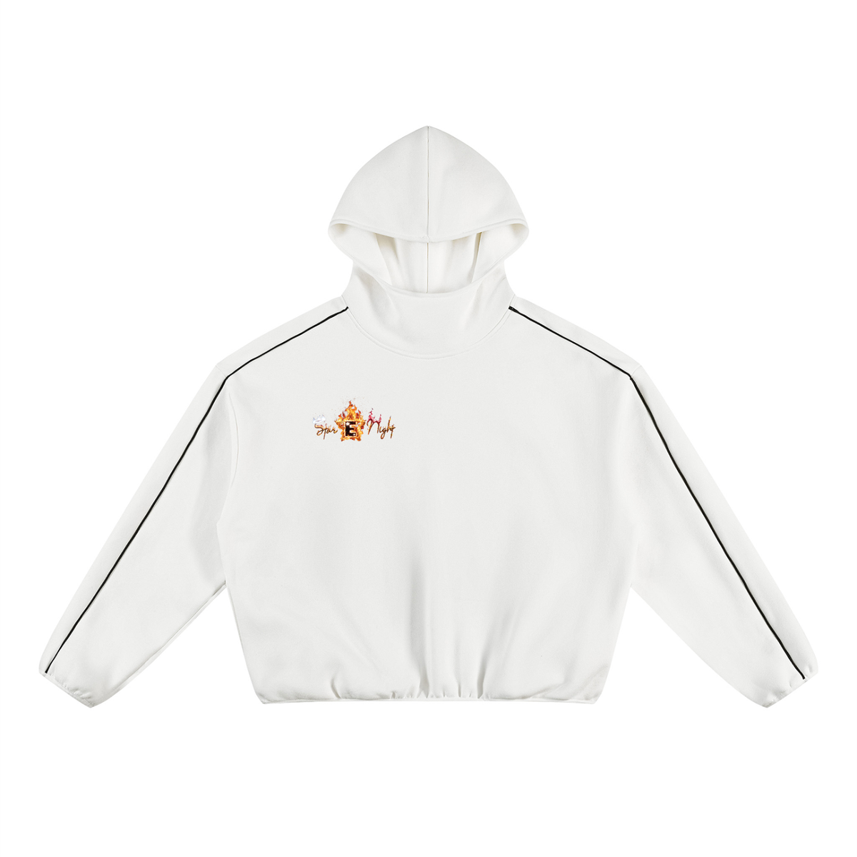 We Do This Unisex Boxy Piping Fleece Hoodie
