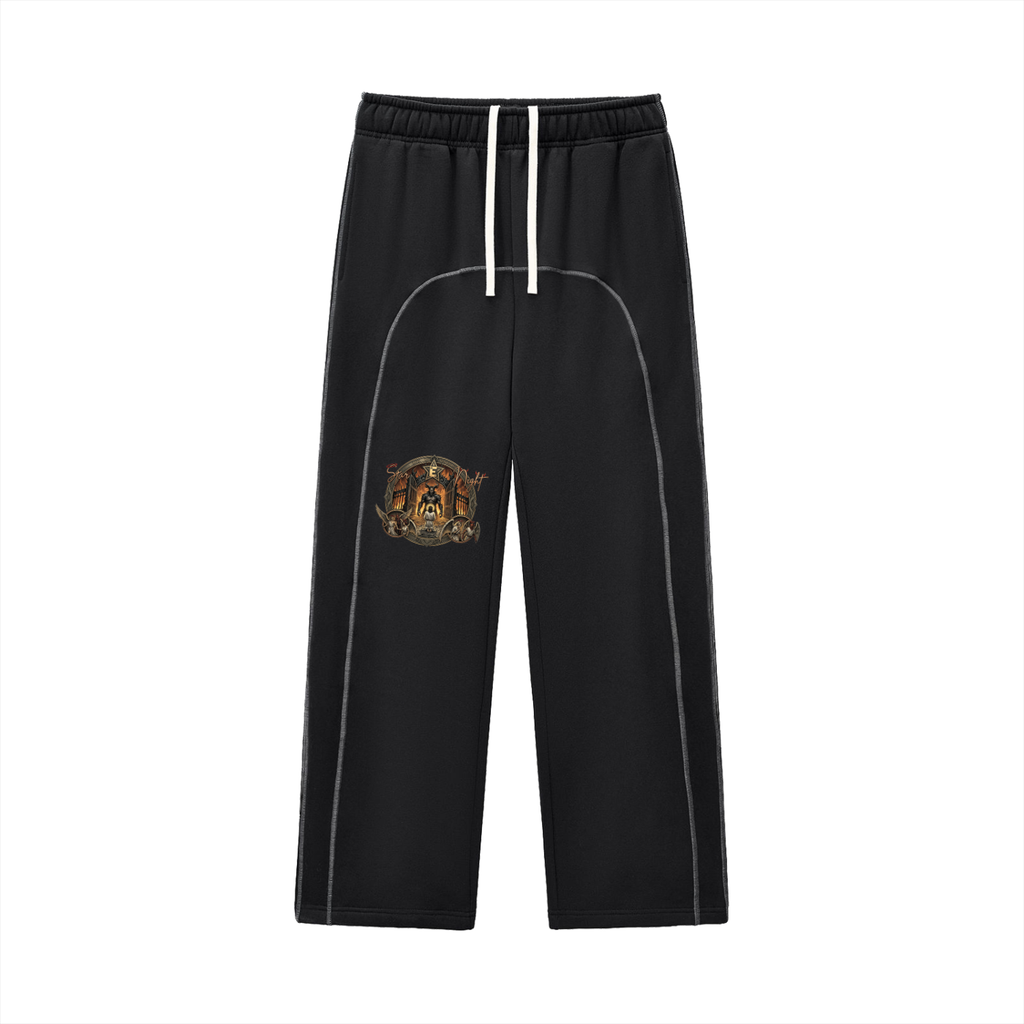 Devils Throne Contrast-Stitched Fleece Sweatpants