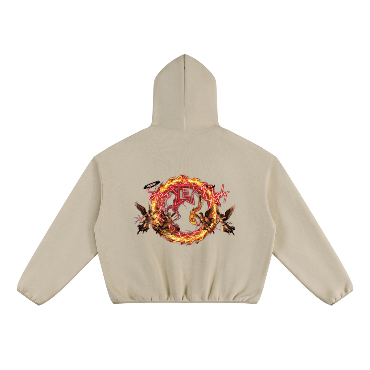 We Do This Unisex Boxy Piping Fleece Hoodie
