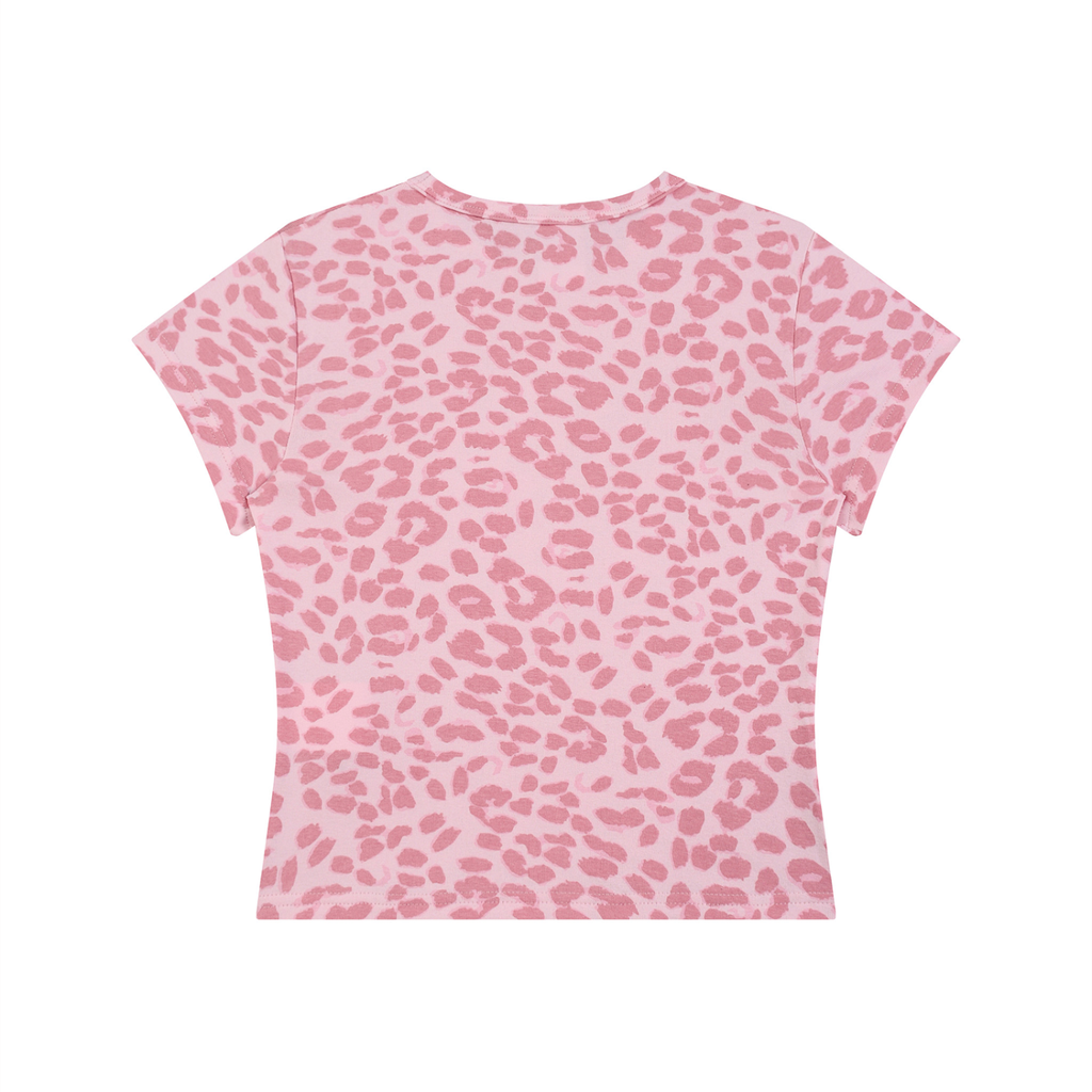 Hera and Athena Women’s Leopard Print Crop T-Shirt