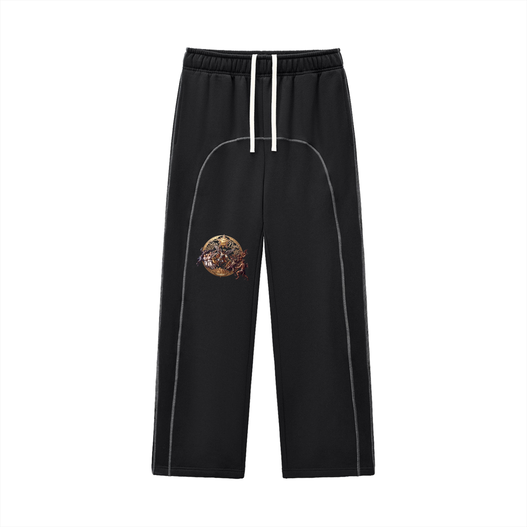 We Love All Contrast-Stitched Fleece Sweatpants