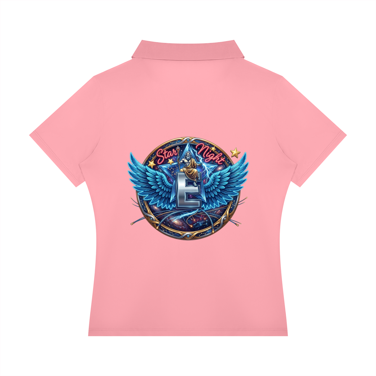 Zeus's Might Women’s Color Block Polo Shirt