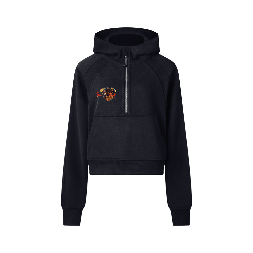 Apollos Star Cropped Half-Zip Hoodie