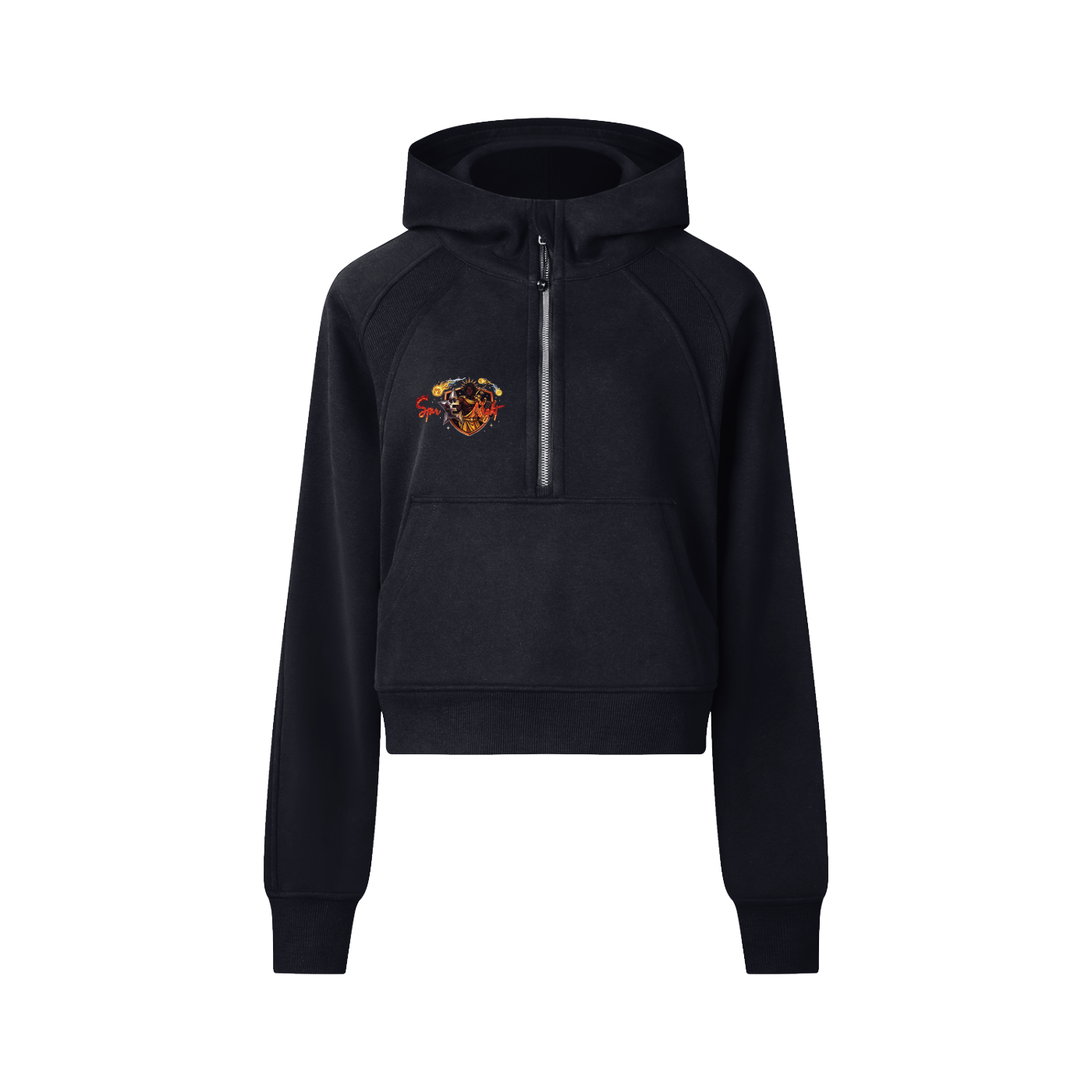 Apollos Star Cropped Half-Zip Hoodie
