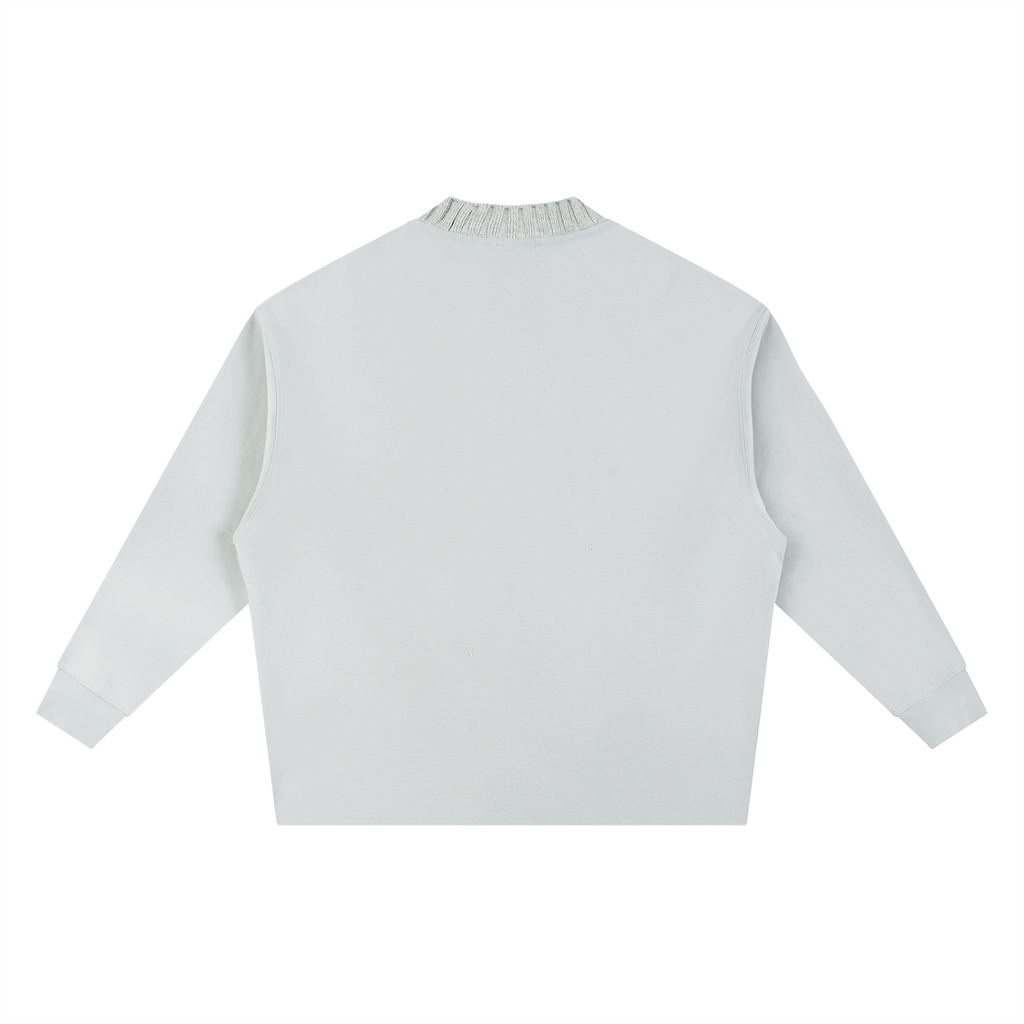 Zeus Have Mercy Knitted Round Neck Oversize Sweatshirt