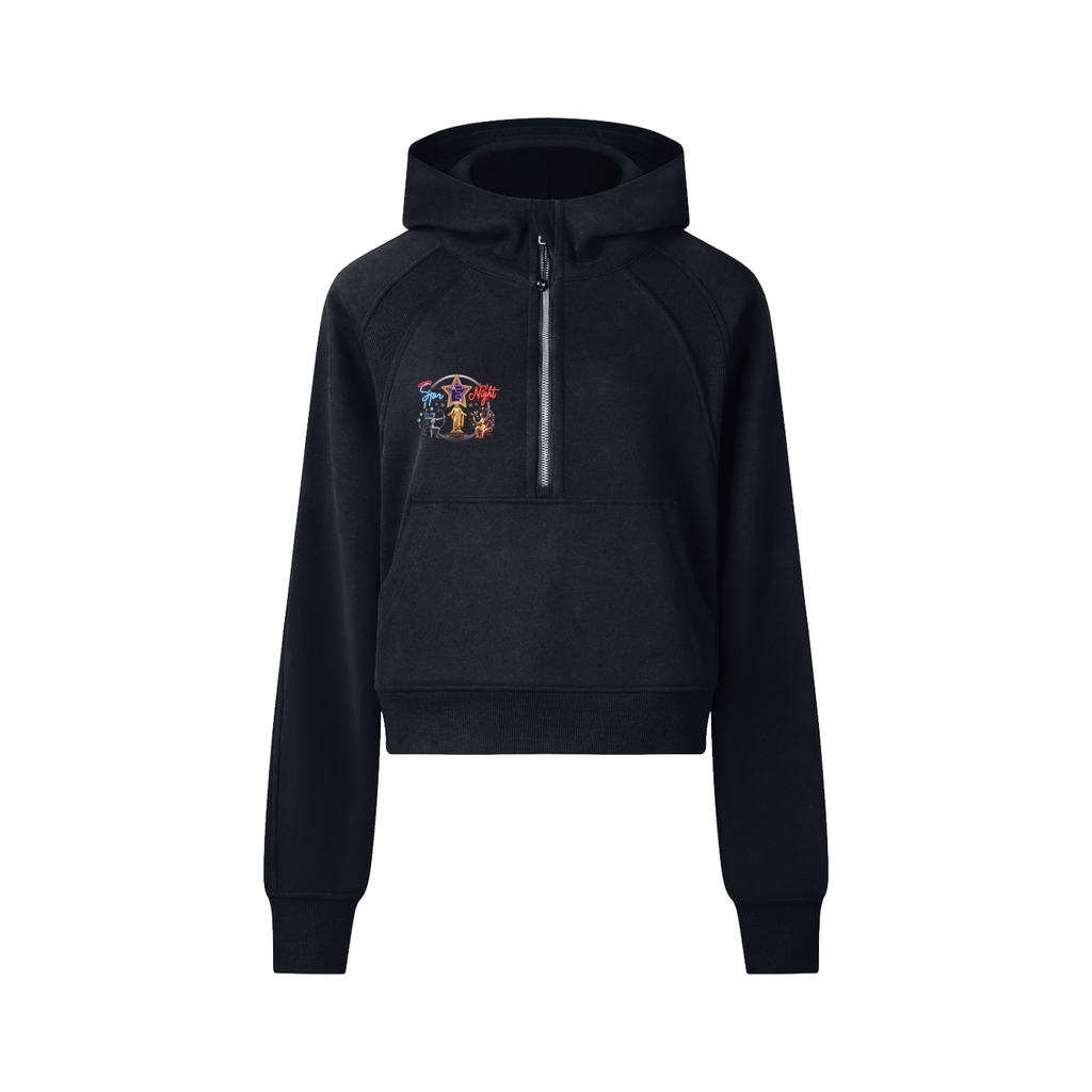 Hera and Athena Cropped Half-Zip Hoodie