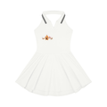 Flame On Women's Collared Halter A-Line Tennis Dress