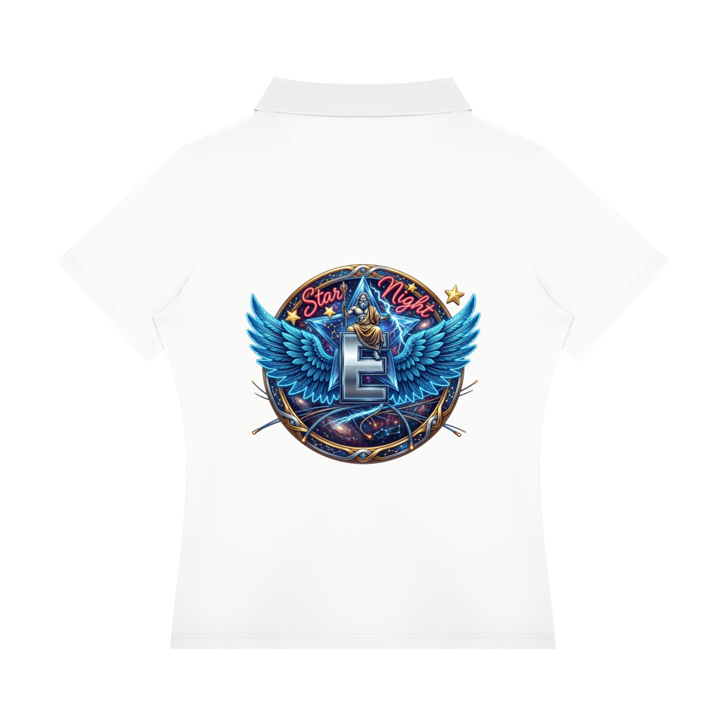 Zeus's Might Women’s Color Block Polo Shirt