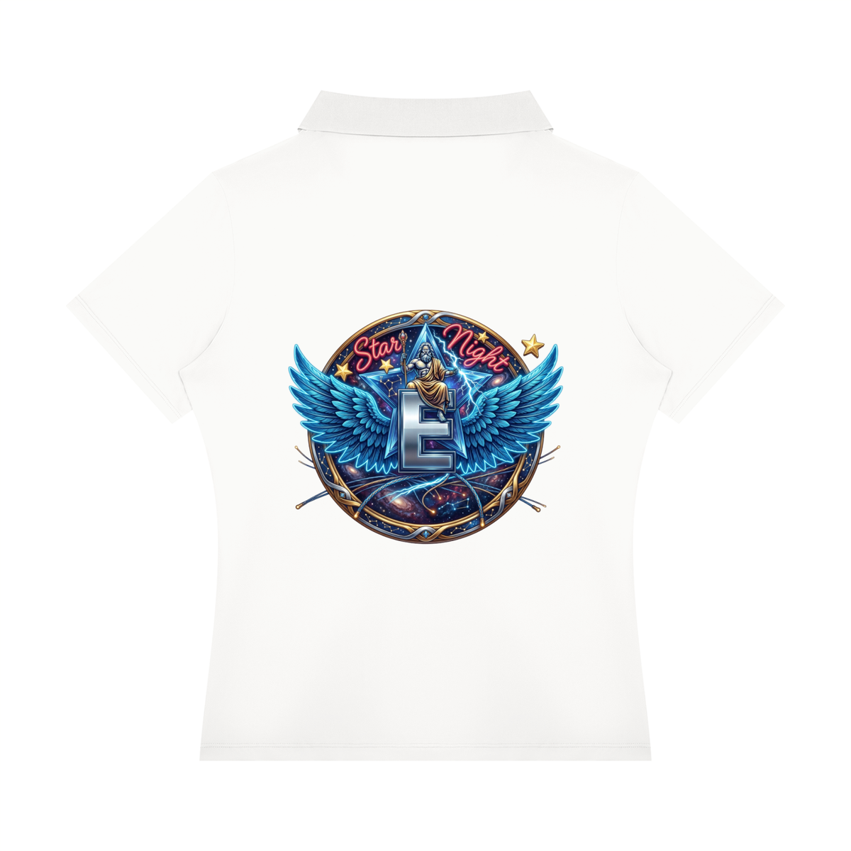 Zeus's Might Women’s Color Block Polo Shirt