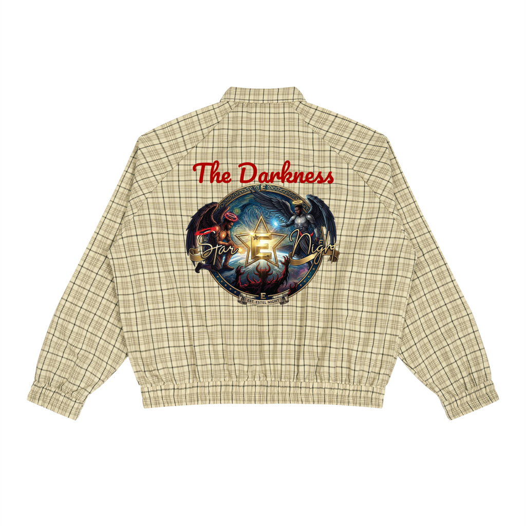 Demons of the World Unisex Plaid Full-Zip Track Jacket