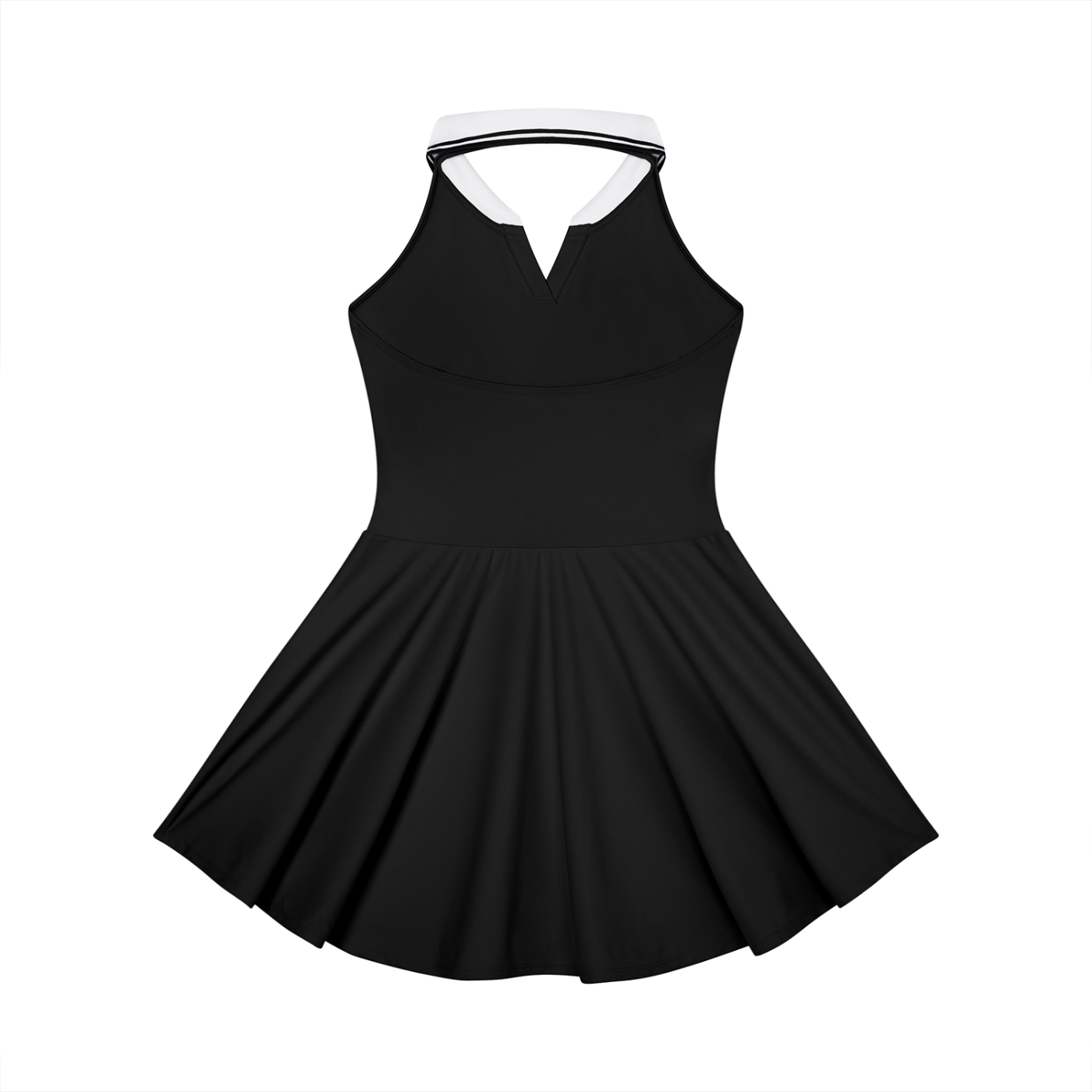 Flame On Women's Collared Halter A-Line Tennis Dress