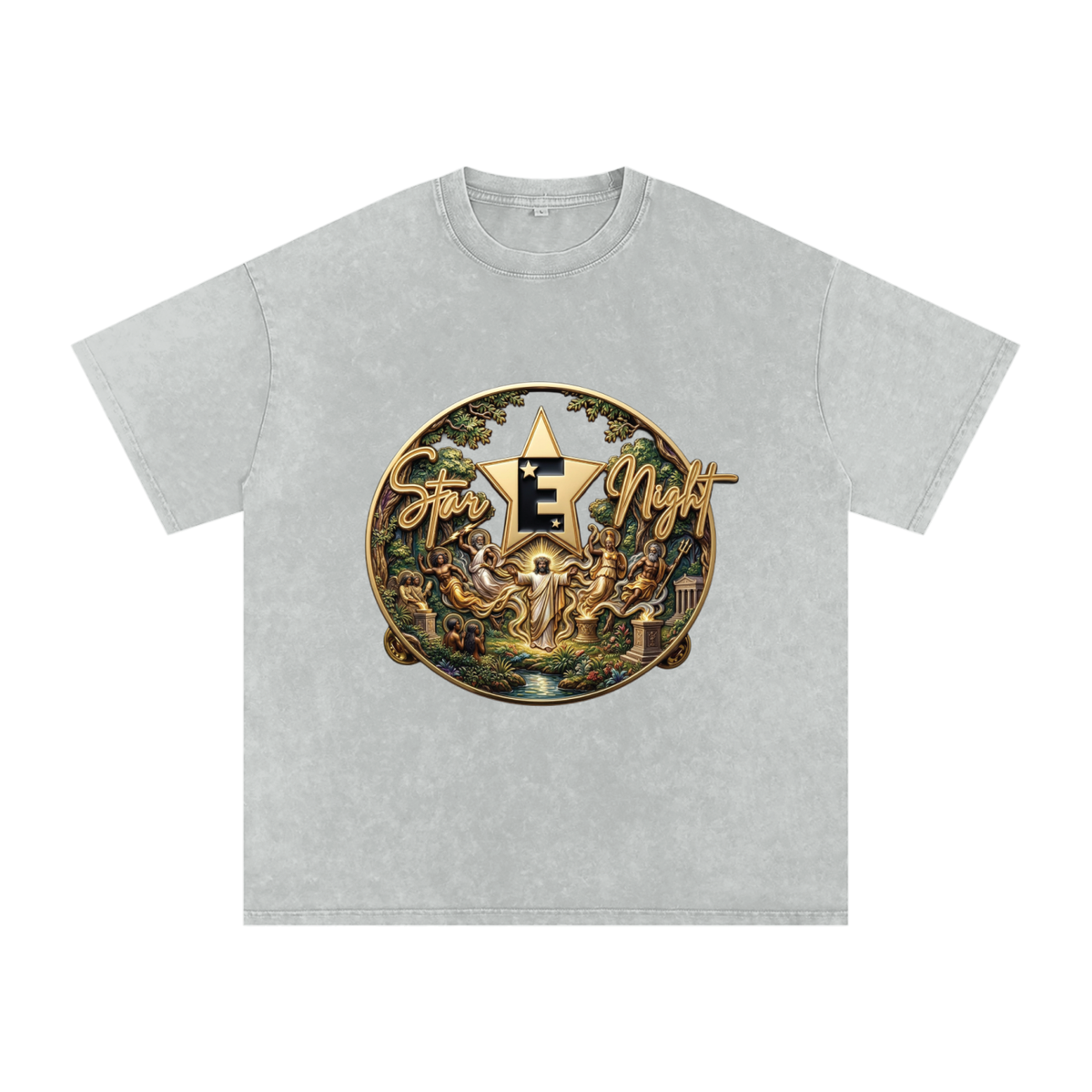 The Creation of the Gods Snow Washed Oversized T-Shirt
