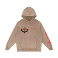 Hades Fire Snow Washed Loose Hoodie