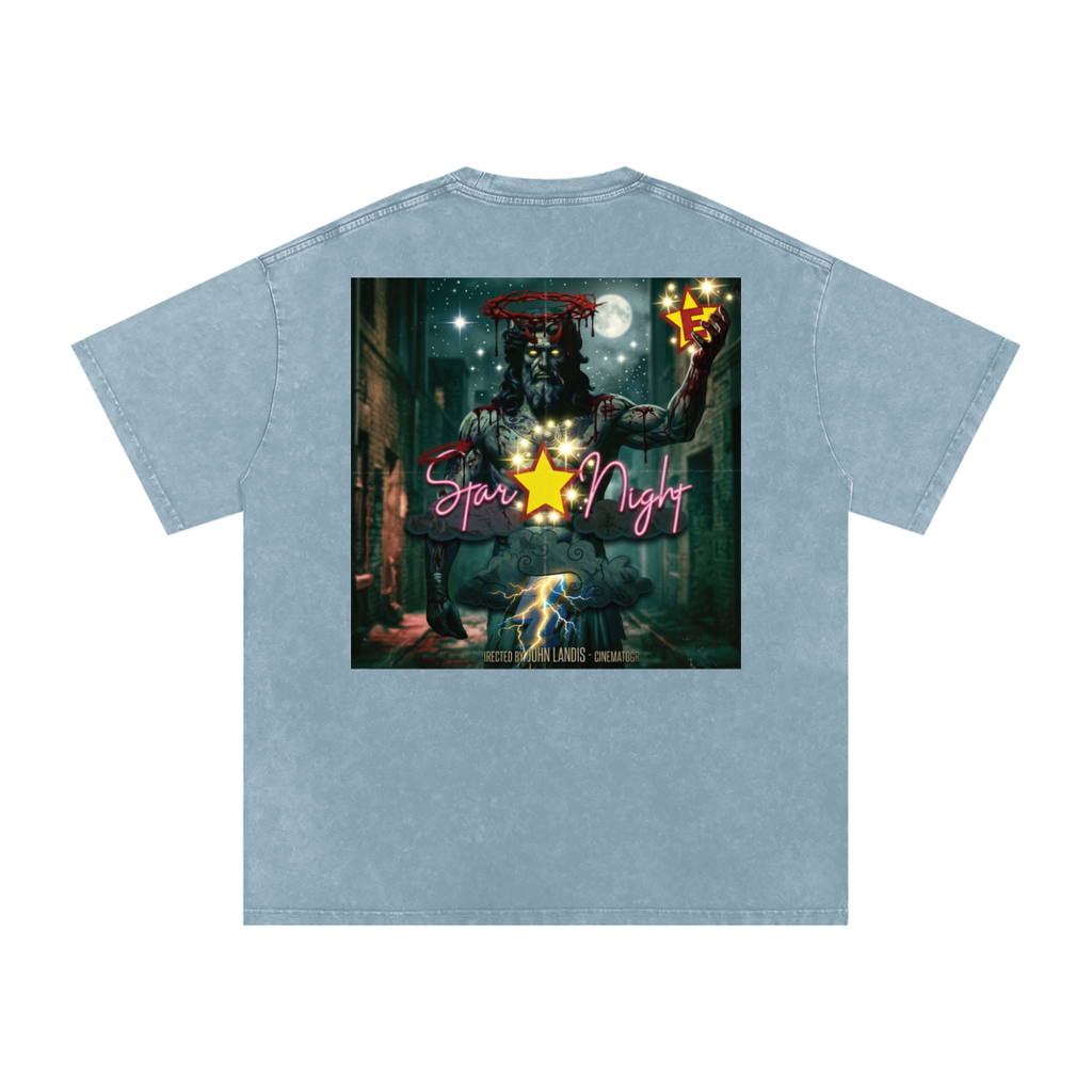 Zeus's Star Snow Washed Oversized T-Shirt