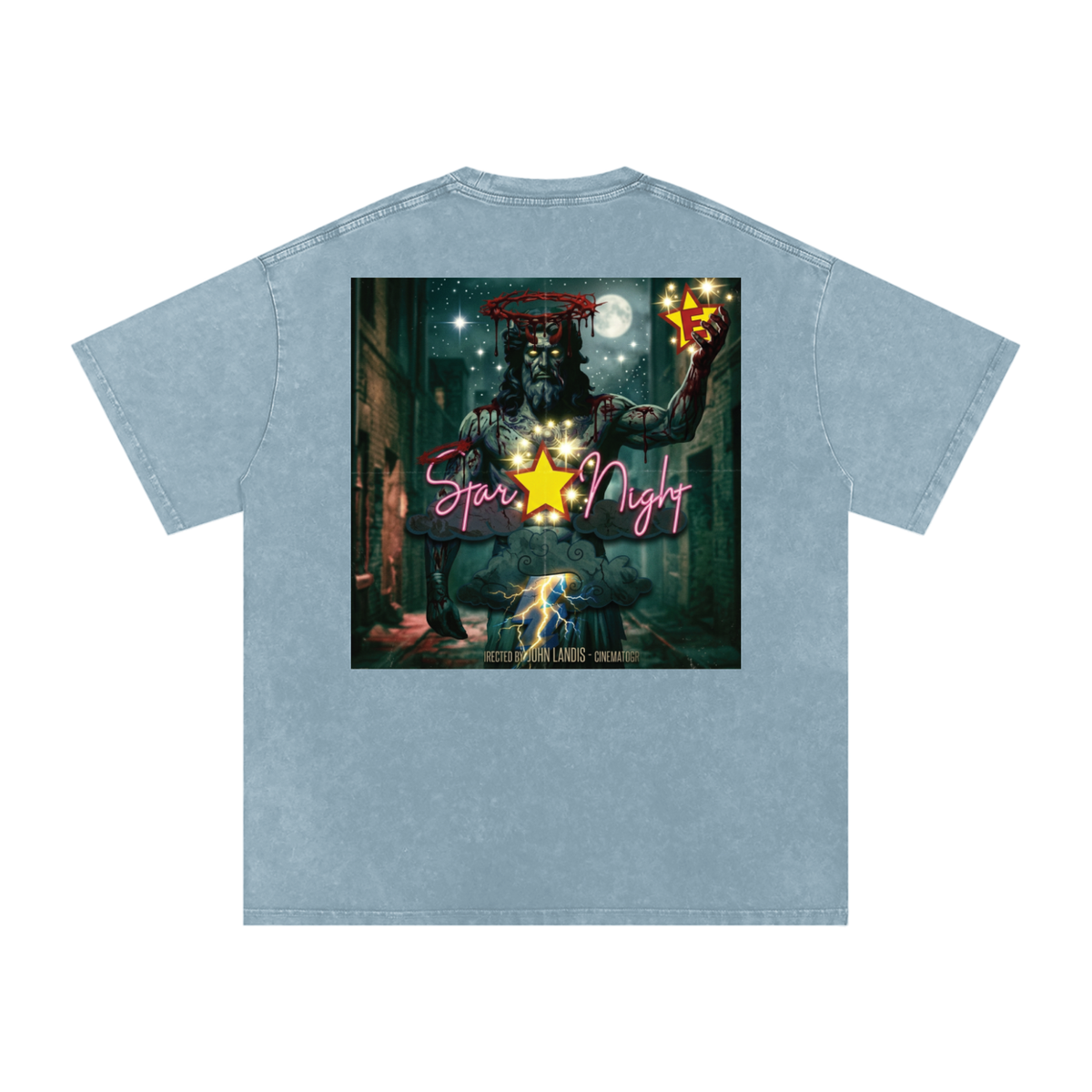 Zeus's Star Snow Washed Oversized T-Shirt