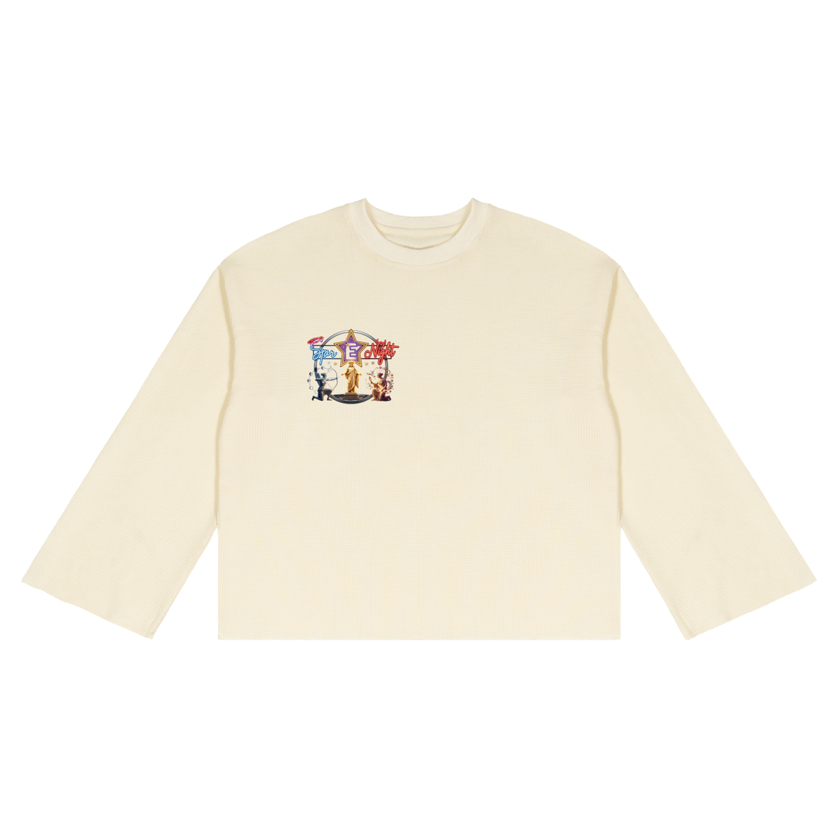 Hera and Athena Unisex Waffle Raw Edge T-Shirt