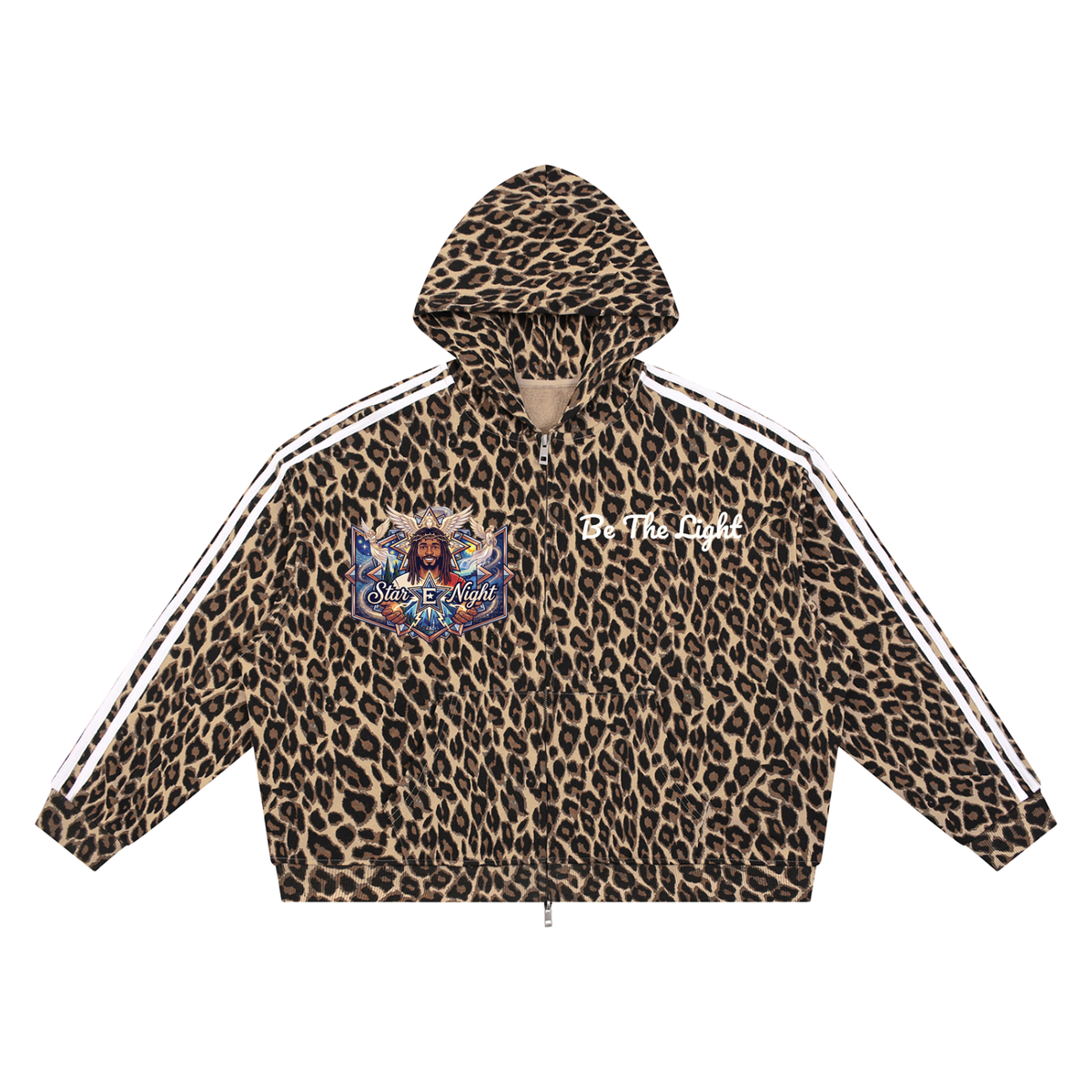 The Power of Christ Unisex Leopard Full Zip Hoodie