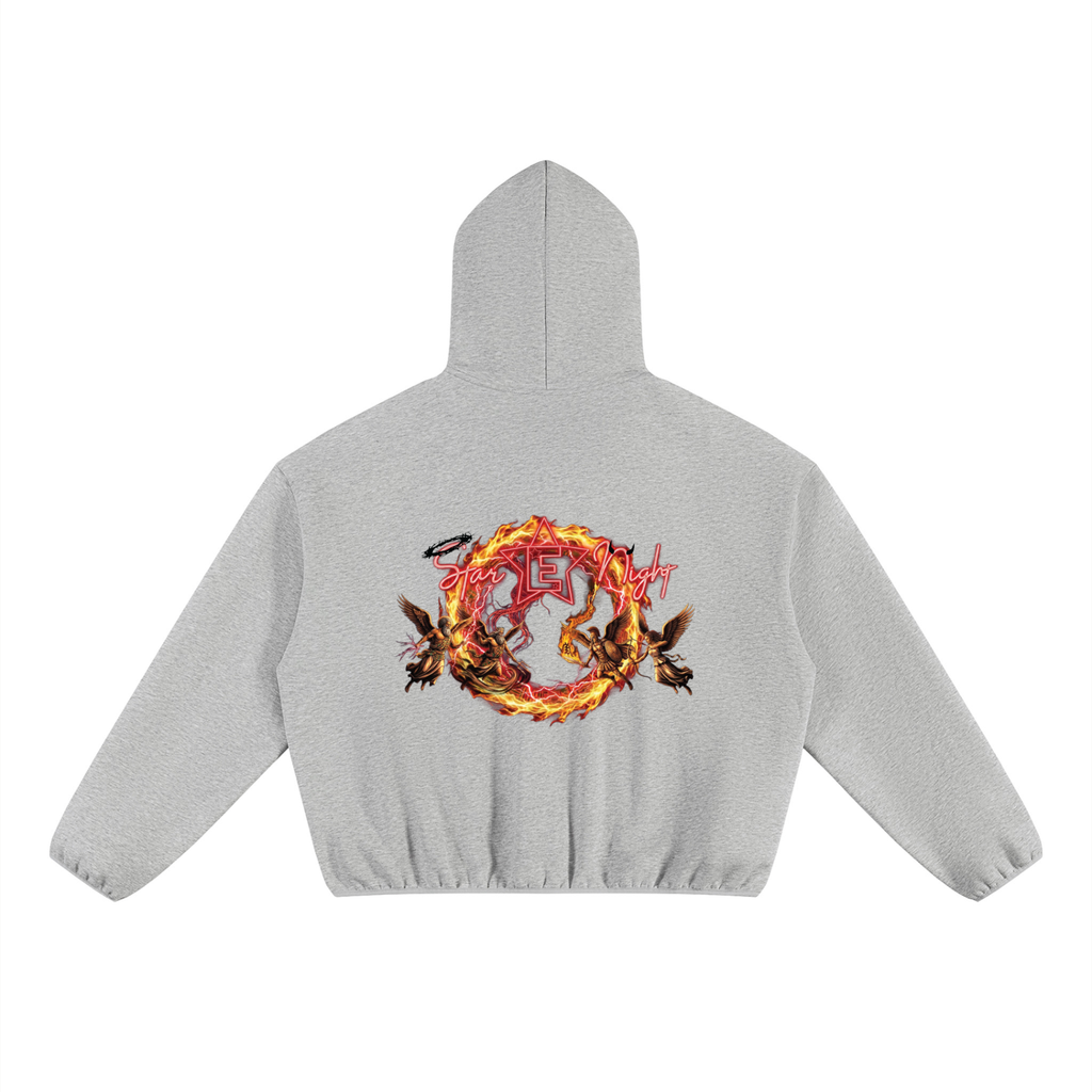 We Do This Unisex Boxy Piping Fleece Hoodie