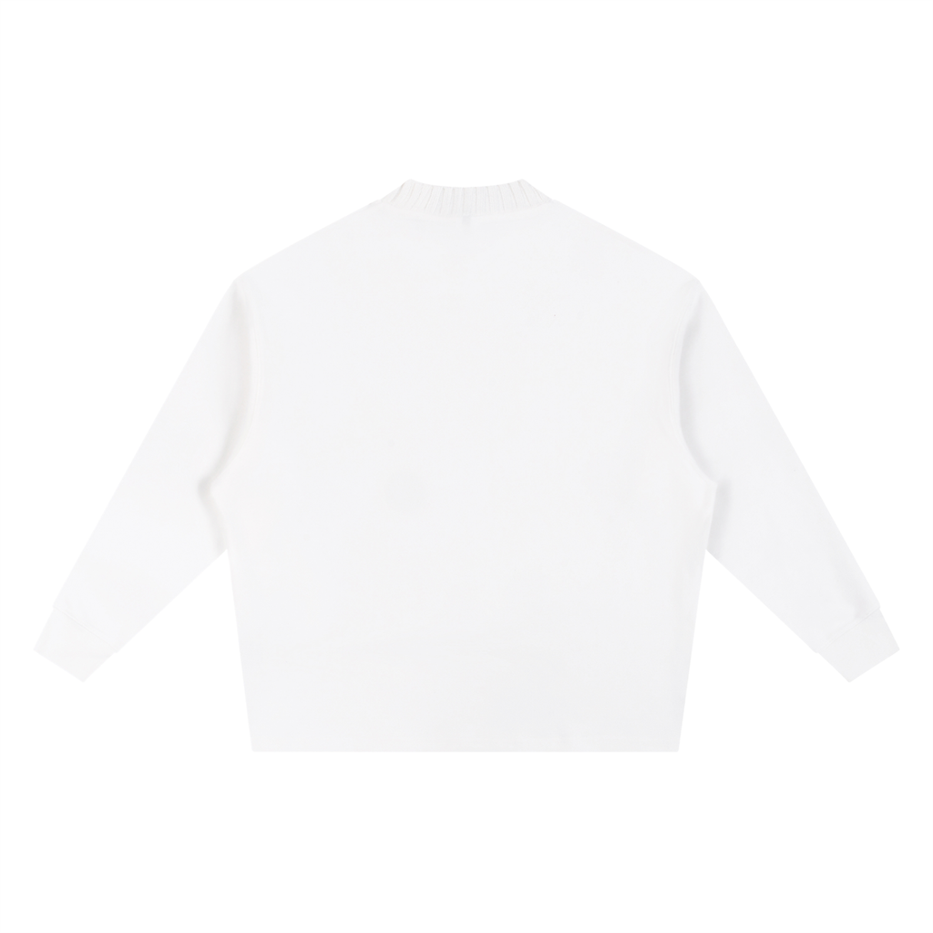 Zeus Have Mercy Knitted Round Neck Oversize Sweatshirt