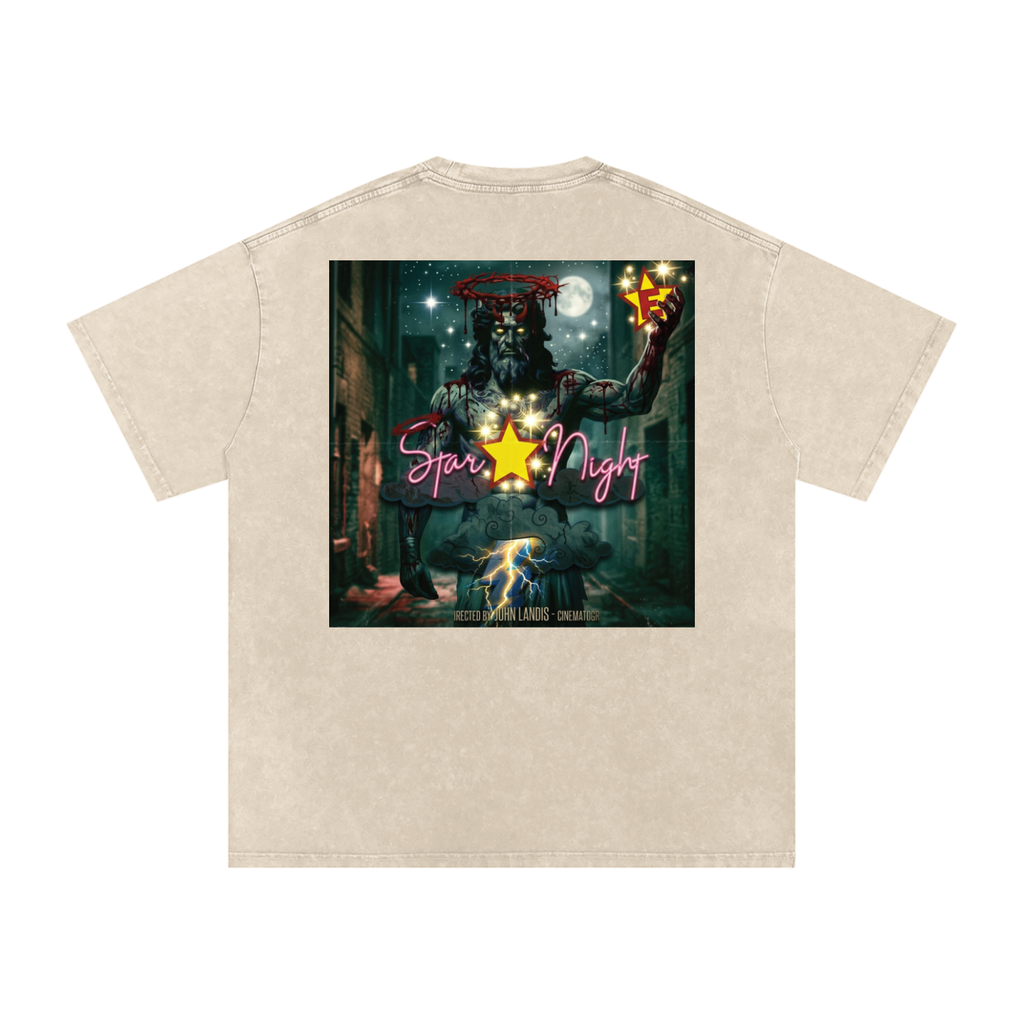 Zeus's Star Snow Washed Oversized T-Shirt