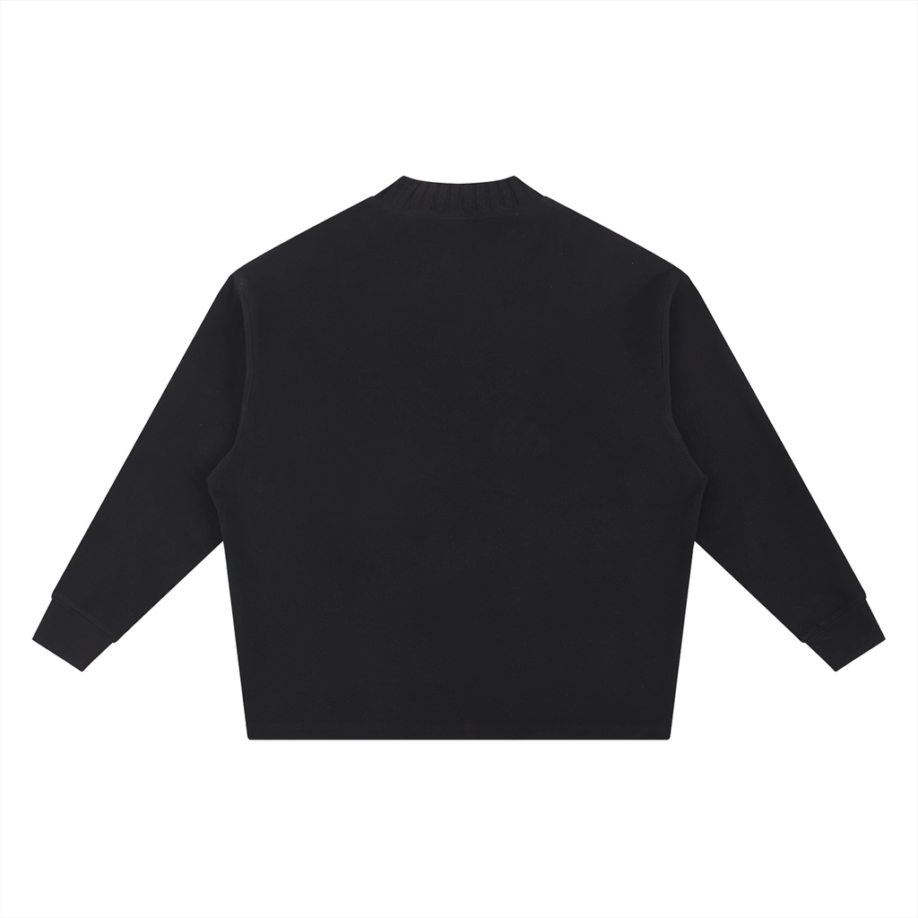 Zeus Have Mercy Knitted Round Neck Oversize Sweatshirt