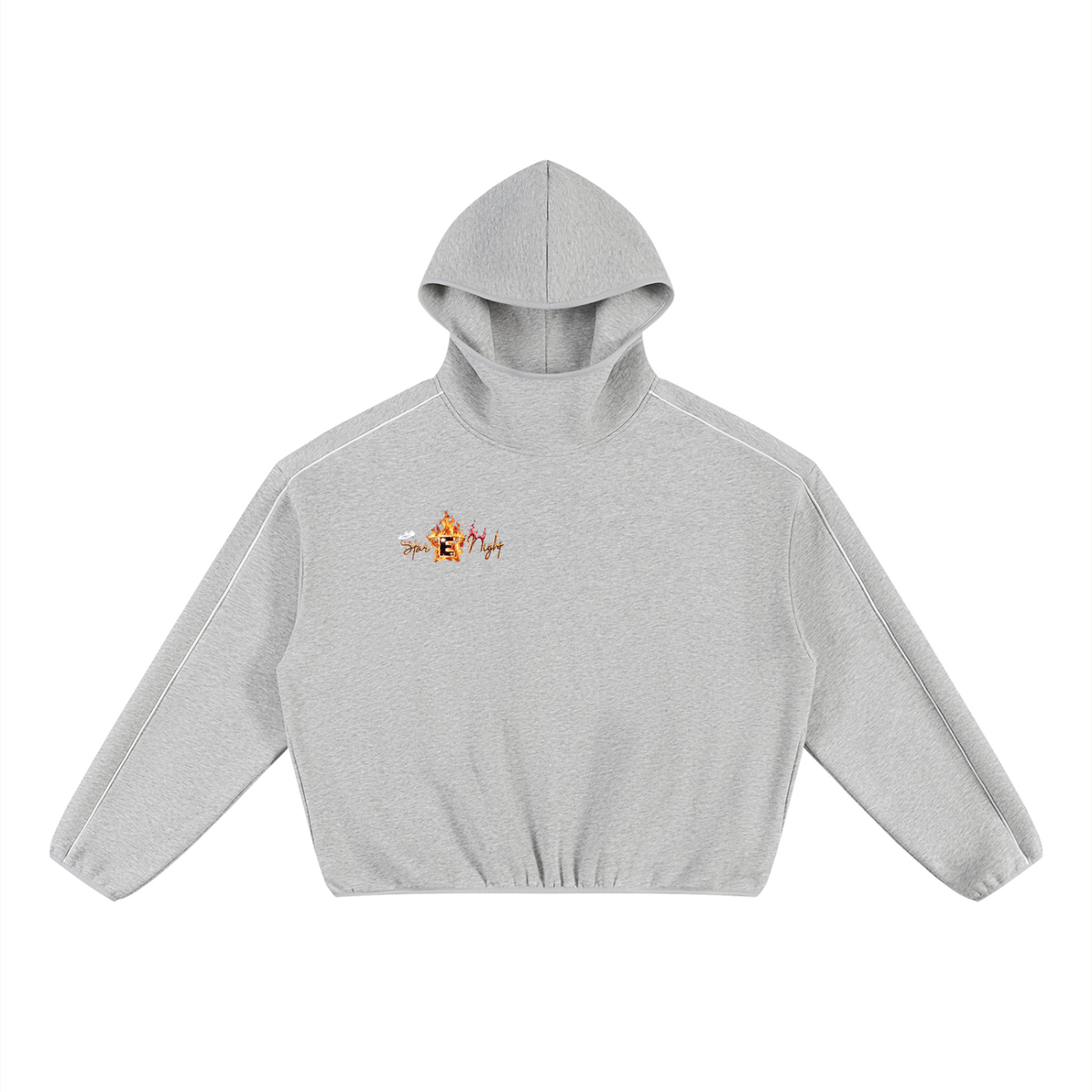 We Do This Unisex Boxy Piping Fleece Hoodie