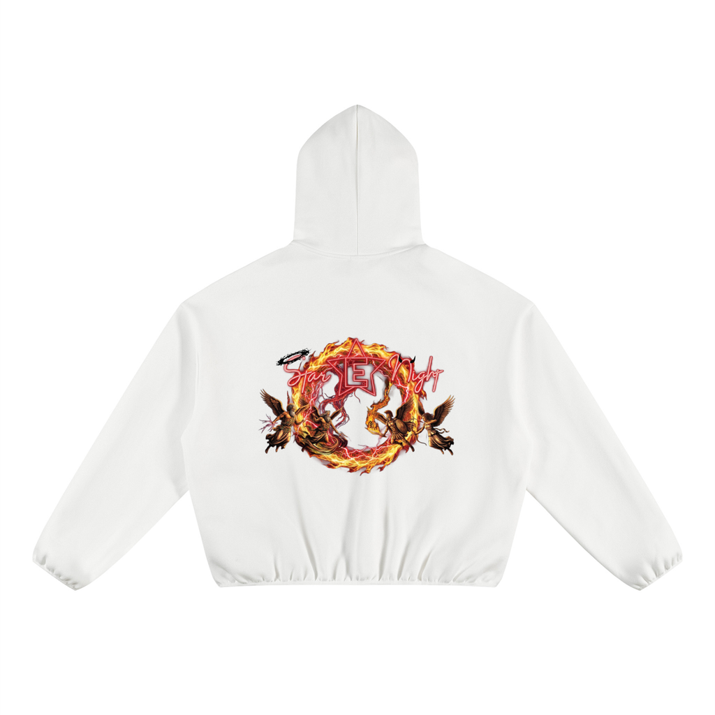 We Do This Unisex Boxy Piping Fleece Hoodie