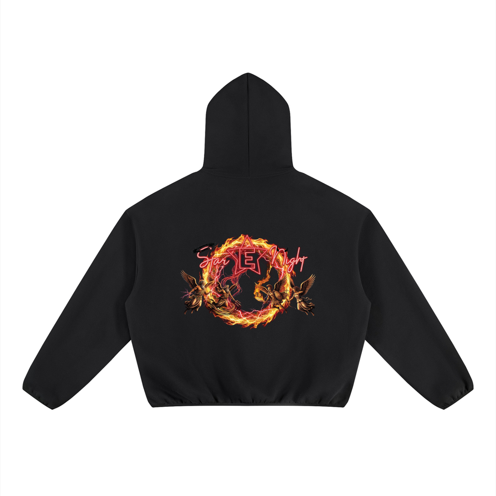 We Do This Unisex Boxy Piping Fleece Hoodie