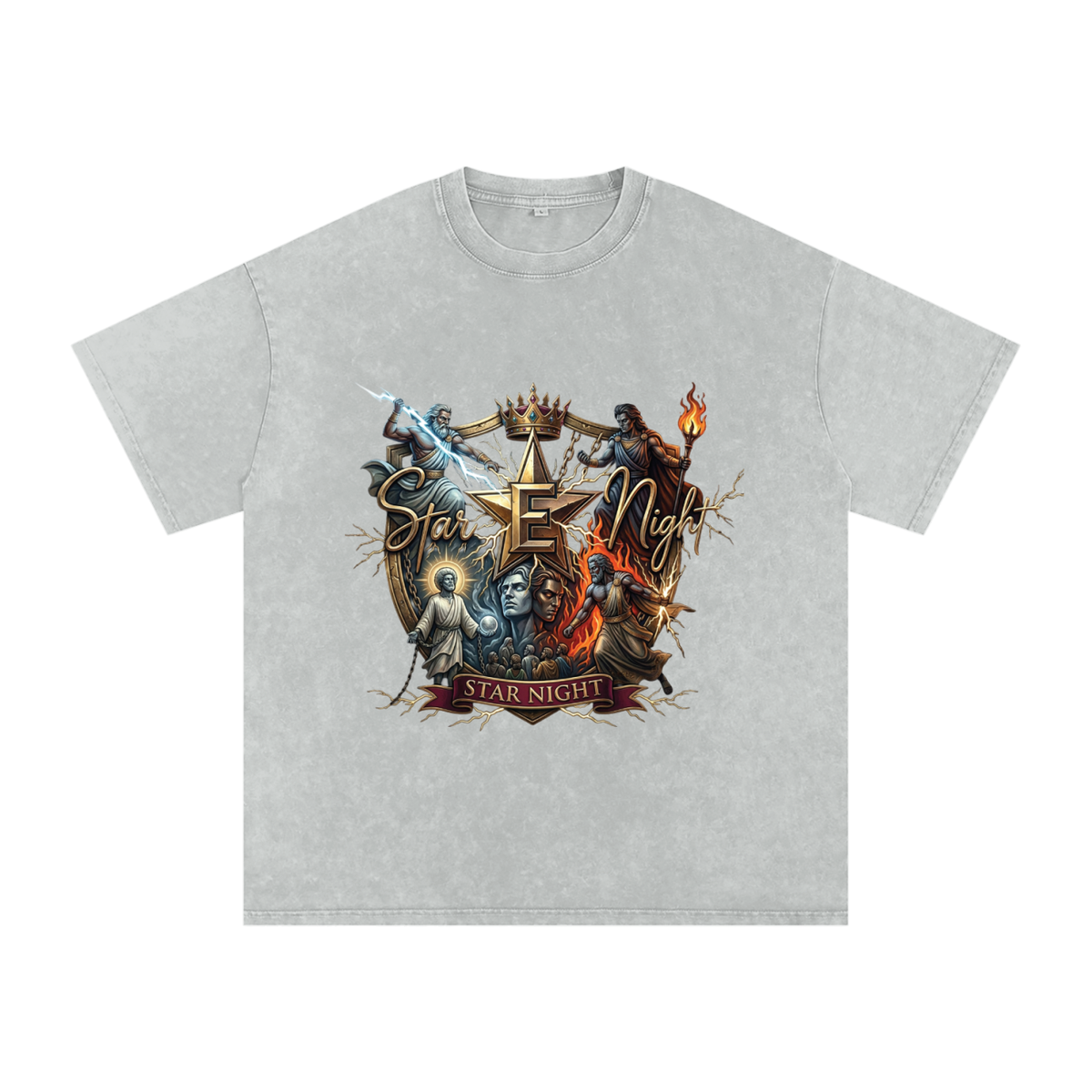 The Power of Christ Snow Washed Oversized T-Shirt