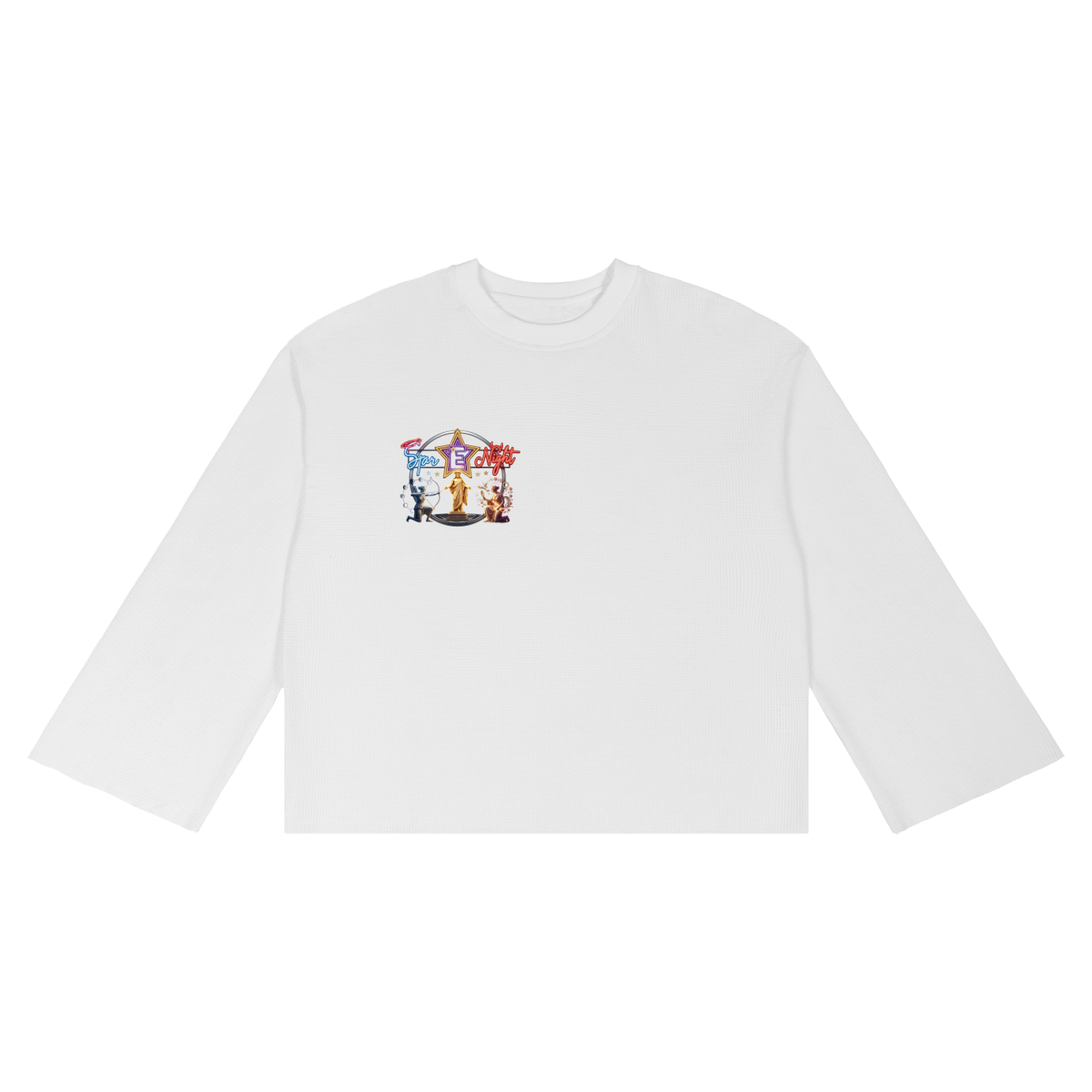 Hera and Athena Unisex Waffle Raw Edge T-Shirt