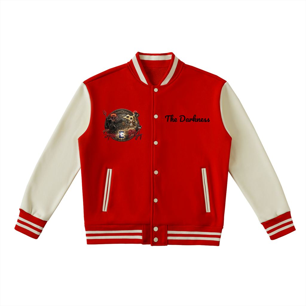 Jesus Vs. Hades Two-Tone Fleeced Varsity Jacket