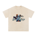 Jesus and Zeus Vs Everybody Snow Washed Oversized T-Shirt